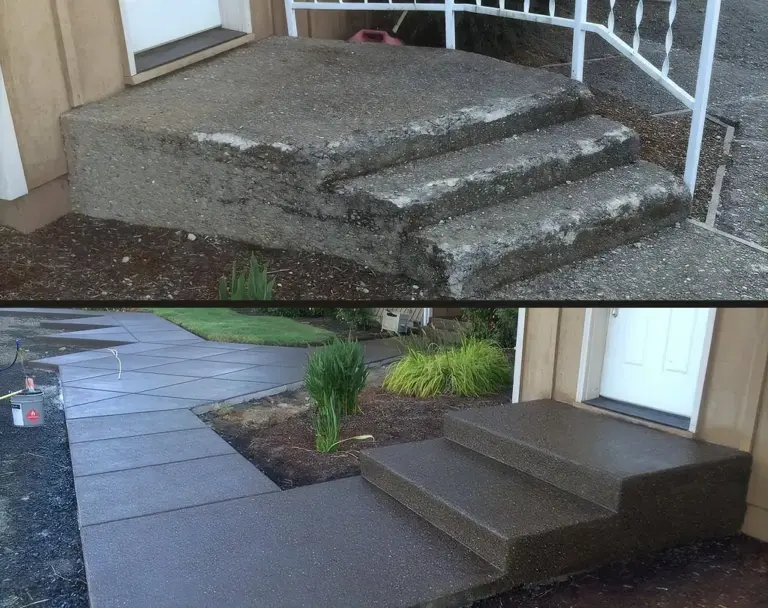 Steps before after