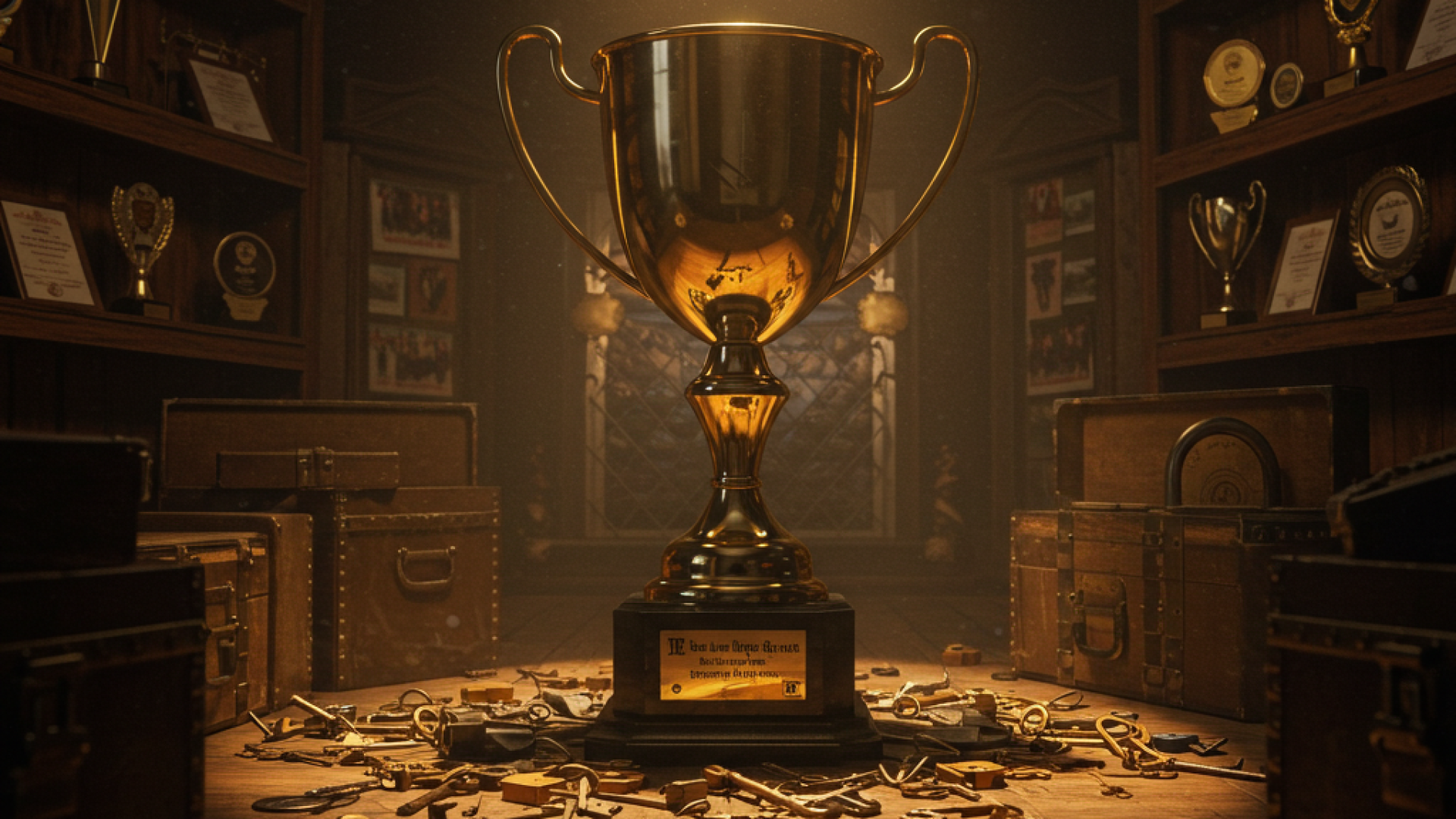 escape room trophy