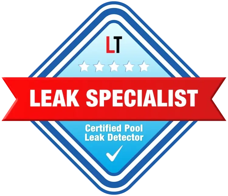 pool leak detector badge