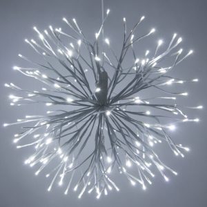 15" cool white starburst LED branches set of 3, twinkle lights for home décor