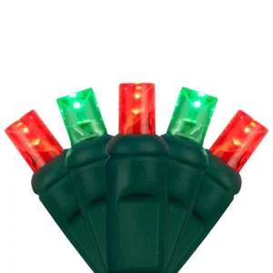Trunk wrap LED net light 20x45 on tree trunk glowing warmly outdoors