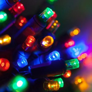 70 count 5MM LED string lights glowing indoors