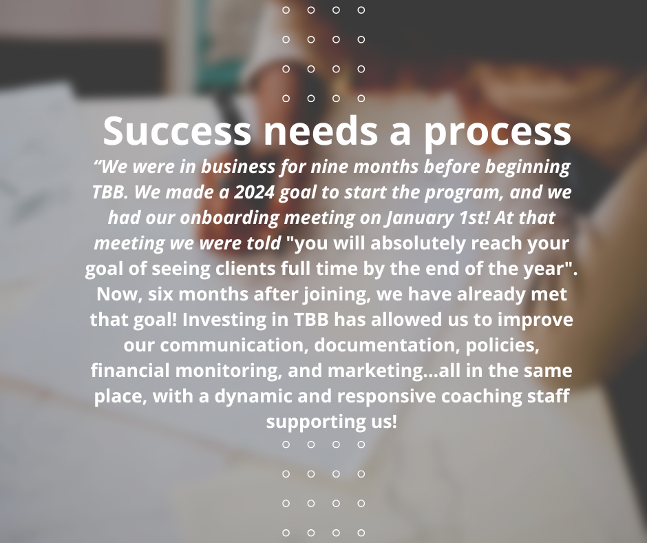success needs a process