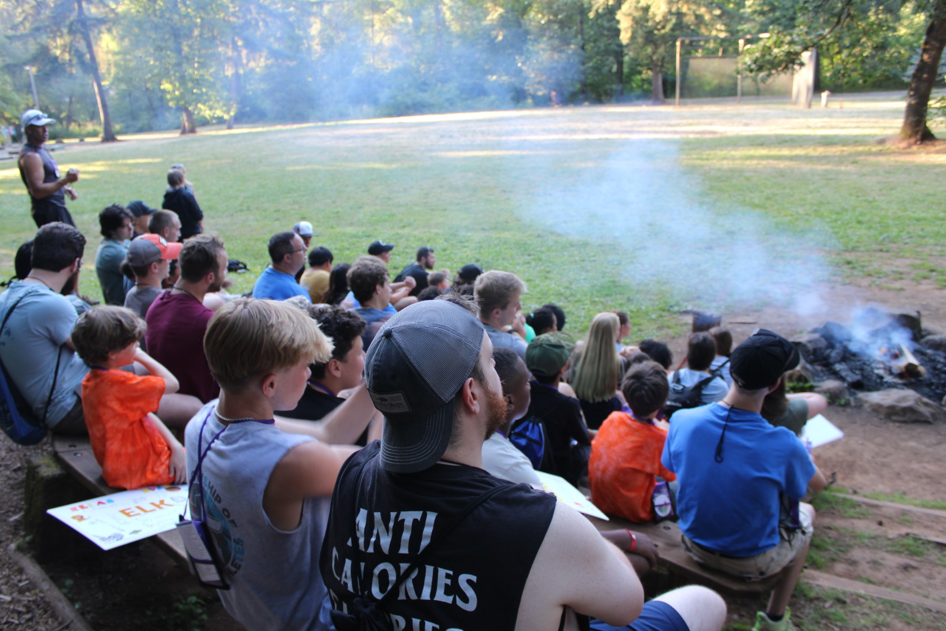 Royal Family KIDS Camp campfire