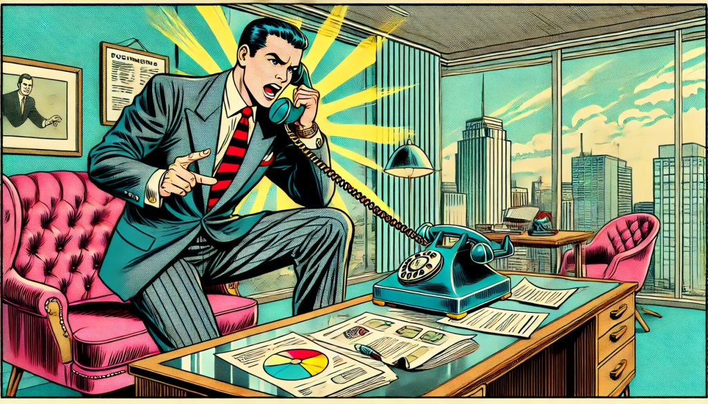 mid-century retro comic book style