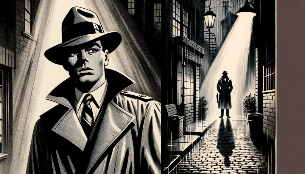 mid-century retro comic book style