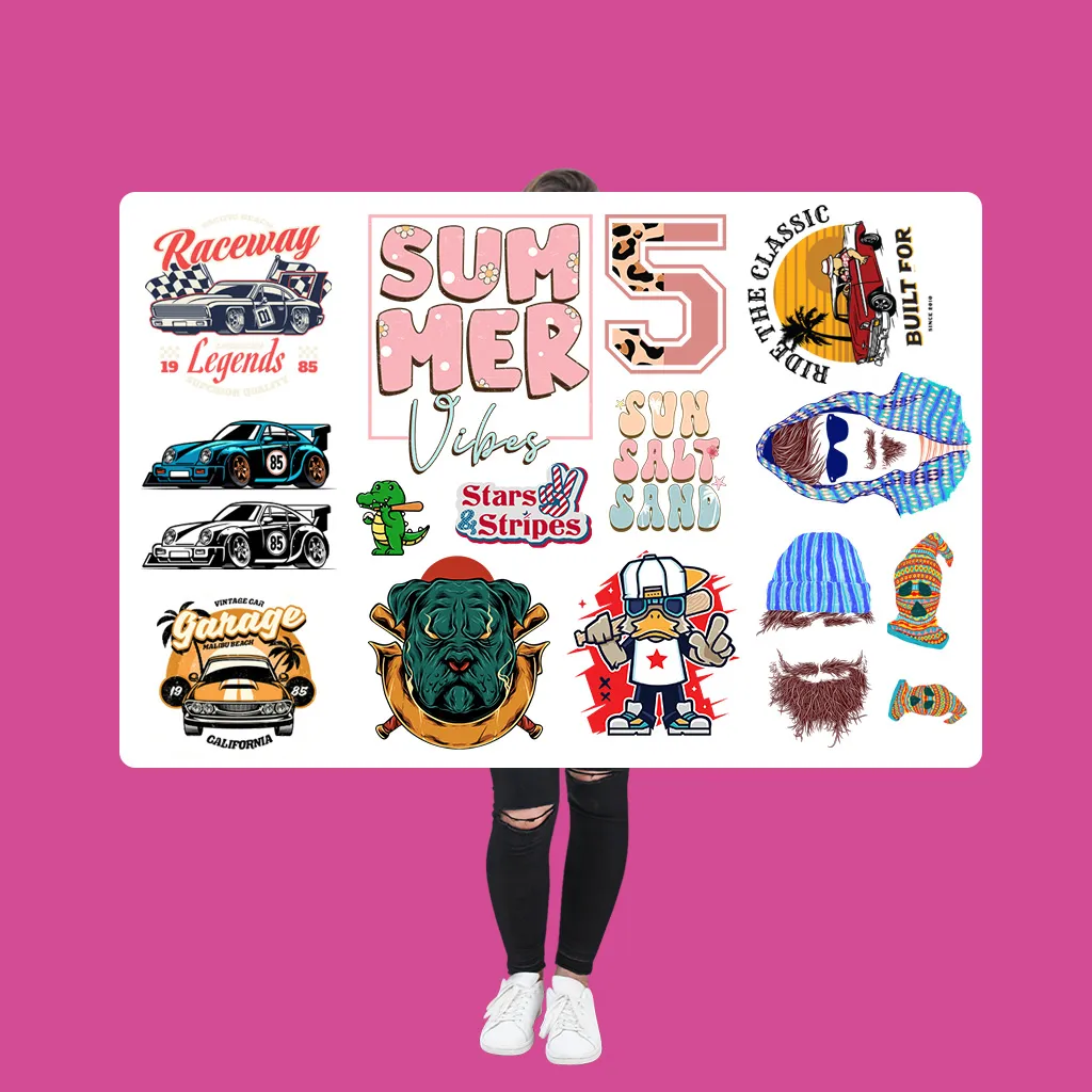 44-inch wide AI gang sheet builder for custom DTF transfers