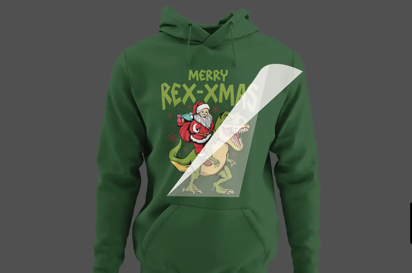 Direct-to-Film (DTF) transfers with hot peel and vibrant colors for custom apparel