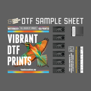Premium DTF Sample Sheet (receive $10 credit towards your first custom order)